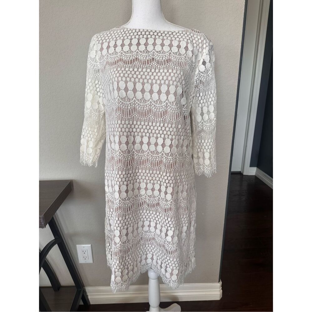 Jessica Howard Lace Overlay Dress